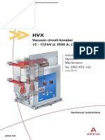 Vacuum Circuit-Breaker 12 - 17,5 KV ( 2500 A, 31,5 Ka) : Installation Operation Maintenance No. DRC NTV 142