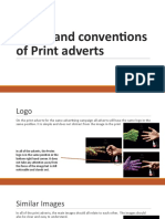 Codes and Conventions of Print Adverts