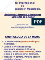 Embriología Desarrollo y Alteraciones Congénitas de La Mama