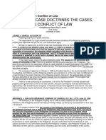 Case Doctrines in Conflict of Law