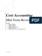 Mid-Term Revision - Cost Accounting