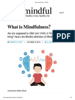 What Is Mindfulness - Mindful