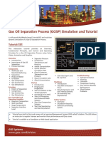 GOSP Gas Oil Separation Process Training Simulation Tutorial EnVision