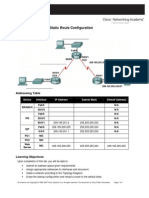 Lab 2.8.2. Challenge Static Route Configuration