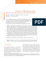 Analysis and Prediction of 100km Scale Atmospheric Duct Interference in TD-LTE Networks