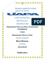 Trabajo Final de Educacion para La Paz