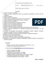 Matriz 1º Teste 11º Ano Lógica