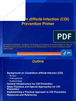 Clostridium Difficile Infection (CDI) : Prevention Primer