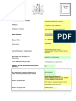 Isu - Qs - Professional - Associate. Application Form - Antony