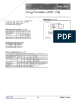 High-Speed Switching Transistor (-60V, - 5A) : Features Dimensions (Unit: MM)