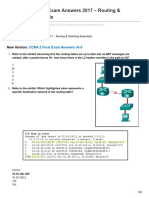 CCNA 2 v6.0 Final Exam Answers 2017 - Routing & Switching Essentials