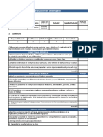 Formatos de Evaluacion de Desempeño