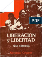 CROATTO, J. Severino (1978), Liberación y Libertad. Pautas Hermenéuticas (CEP, 1978)