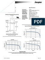 Product Datasheet: Energizer 123