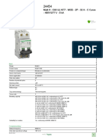 Product Data Sheet: Multi 9 - C60 UL1077 - MCB - 2P - 32 A - C Curve - 480Y/277 V - 5 Ka