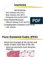 Types of Crystal Structures