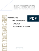 Submitted To: Md. Emdad Sarker Lecturer Department of Textile