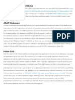 CDS ABAP and CDS HANA - Odt