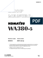 Komatsu WA380-5 Wheel Loader Service Repair Manual SN 60001 and Up PDF