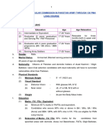 Eligibility Conditions: Advertisement For Regular Commission in Pakistan Army Through 136 Pma Long Course