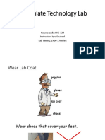 Particulate Technology Lab: Course code:CHE-324