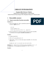 Mesures Et Intégration - Hili