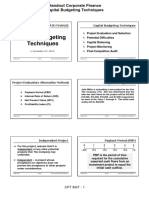 Capital Budgeting Techniques 01