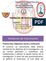 Validación de Instrumento