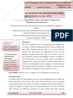 Invitro Studies On The Effect of Adhatoda Vasica Nees. in Adipocyte 3T3 - L1 Cell Lines