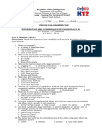 Periodical Exam in ICT12&11 2018-2019 2nd Quarter