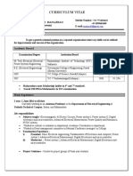 Curriculum Vitae: Ms. Deshmukh Sonali Manajirao M.Tech (Electrical Power System) Objective