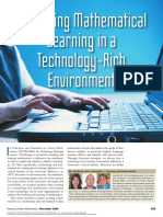 Enhancing Mathematical Learning in A Technology-Rich Environment