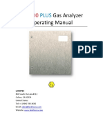 Gas Analyzer Operating Manual: Landtec