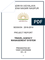 Kendriya Vidyalaya Vayusena Nagar Nagpur: Travel Agency Management System