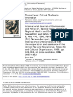 To Cite This Article: Sharon Beder (1999) International Journal of Enviromnent and Pollution. Special