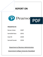 Pearson Report (Strategic Management)