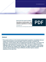 Operations Transformation: Key For A Consistent Customer Experience in Next-Generation Networks