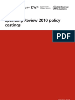 Spending Review 2010 Policy Costings: October 2010