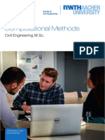 Computational Methods: Civil Engineering M.SC