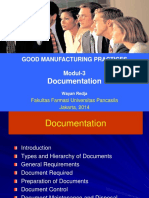 Documentation: Good Manufacturing Practices Modul-3