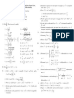 Derivatives Exercises