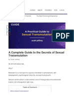 Sexual Transmutation - A Definitive Guide To Sexual Energy