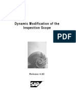 Dynamic Modification of The Inspection Scope: Release 4.6C