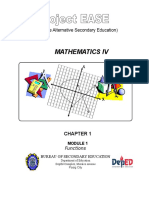 Math IV - Chapter 1 (Module 1 - Functions)