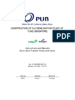 Instruction Manual Citric Acid Transfer Pump