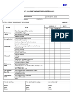 Cast-In Place Concrete - Check List