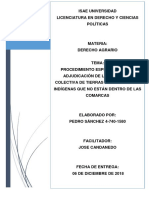 Derecho Agrario Adjudicación Especial de Territorio A Indígenas en Panamá