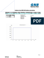 Selected Battery From IEEE 485 Battery Calculation