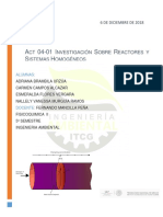 Act 04 01 Investigación Sobre Reactores y Sistemas Homogéneos