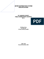 Water Distribution System Specifications: St. Charles County Public Water Supply District NO. 2